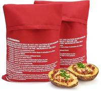 Flycppo 2 Pièces Sac Pomme de Terre Micro Onde,Sacs de Cuisson RéUtilisables,Sachet Cuisson Vapeur,Sac a Patate Potato Express pour Cuisine
