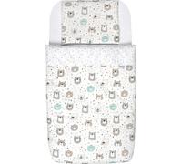 FlyIdeas Next 2 Me Lit d'appoint Ensemble de linge 83x50 cm, 4 STK. Avec couette - drap housse Lit bébé