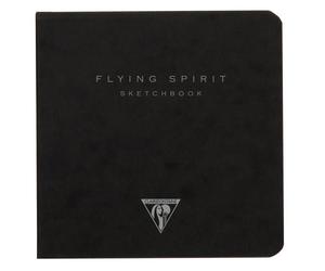 Flying Spirit carnet dos carré 50F 10,5x10,5cm 90g - Noir