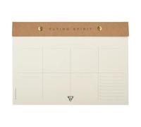 Flying Spirit Kraft bloc planner à rivets 24x17cm 60 feuillets imprimés détachables. - Kraft