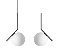 FLYIODFCXV lustre, Suspension globe moderne à 1 lumière, hauteur réglable