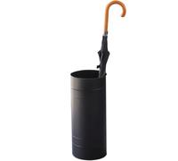 FLYIODFCXV porte-parapluies, Petit seau parapluie cylindrique de style classique en fer sur pied(Black B)