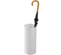FLYIODFCXV porte-parapluies, Petit seau parapluie cylindrique de style classique en fer sur pied(White B)