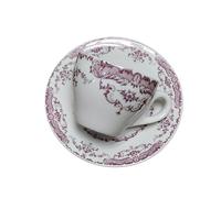 FLYIODFCXV tasse à café, Tasse en céramique rétro, cadeau de thé l'après-midi, ensemble tasses à Dessert, tasse d'eau délicate Style européen(Red)
