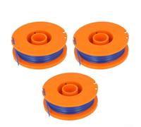 Flymo CT250 CT250X Bobine et ligne de 1,5 mm pour débroussailleuse sans fil 10 m Bobine automatique FL225 Recharge cassette sans fil (lot de 3)