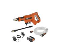 Flymo Nettoyeur Haute Pression Portable EasiClean Li - Batterie 18 V avec Chargeur, débit de 200 l/h, Tuyau de 6 m de Long, 3 Embouts