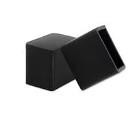 Flyshop Capuchons de Jambe de Chaise Silicone, 20x30mm, Noir, 4 Pièces | Rectangulaires, Antidérapants, Protection pour Pieds de Chaise, Protecteurs de Sol, Planeurs de Pieds de Meubles