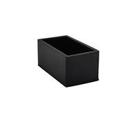 Flyshop Capuchons Pieds Chaise Caoutchouc Rectangulaires Noir 20x40mm | Lot de 12, Épais, Pour pieds et sol, Pour meubles