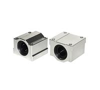 Flyshop Lot de 2 roulements linéaires SCS16UU en aluminium de 16 mm pour rail de guidage linéaire