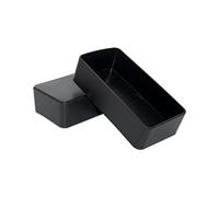 Flyshop Lot de 4 Capuchons de Chaise en PVC Anti-Rayures pour Pieds rectangulaires avec OD 2" x 4", 50 x 100 mm, Noir