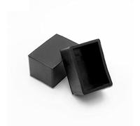 Flyshop Lot de 4 Capuchons de Pieds en Caoutchouc, épais, pour Pieds de Chaise, Protections de Sol rectangulaires, 2 x 3 cm, 20 x 30 mm, Noir