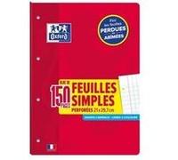 Feuilles Simples Detachables Oxford 210X297 150P Optik P. Endossees 4 Trous Seyes