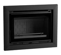 FM Insert de cheminée IT-170 FK 12,6kW foyer en fonte et verre sérigraphié Noir G