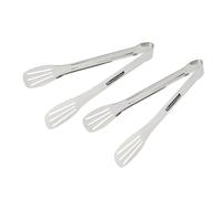 FM Professional 21628 Lot de 2 pinces à servir ajourées, Acier inoxydable, 4x11,6x33cm