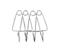 FM Professional 21881 Pince à escargot, Lot de 4 pinces à escargot, Escargot, Pince, Ustensile de cuisine, Escargot de bourgogne, Acier inoxydable, Argenté, 22,7 cm x 11,6 cm x 5 cm