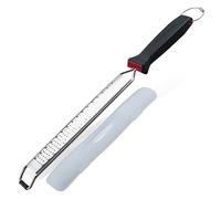 FM Professional 22246 Râpe à fromage, rape à fromage, rape fromage, zesteur agrumes, rape a agrume, rape a zeste, râpe a fromage, rape a parmesan, Acier inoxydable, 42 x 3,6 x 2 cm cm