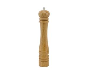 FM Professional 22530 Moulin a poivre bois noir 32 cm, moulin à poivre, moulin sel poivre, saliere et poivriere de table, moulin a poivre manuel, Bois, Céramique, 32 cm