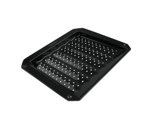 FM Professional 9207 Plaque ondulée pour barbecue ou four, plat four, plaque four, plat barbecue, Acier, Email, 38 x 33 cm