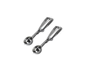 FM Professional 9308850B Set de 2 Cuillères à Glace 21 x 5 cm Inox, Compatible Lave-Vaisselle, passable