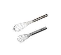 Fm Professional 9940750 Lot De 2 Fouets Inox, Fouet Cuisine, Fouet Inox, Fouet Professionnel, Ustensile De Cuisine, Acier Inoxydable, Argenté, 25 Cm Et 30 Cm