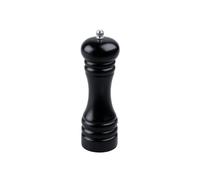 FM Professional Moulin à Sel en Bois Noir 18 cm | Double usage sel poivre, Mouture précise, Bois et céramique, Format 18 cm, Service à table