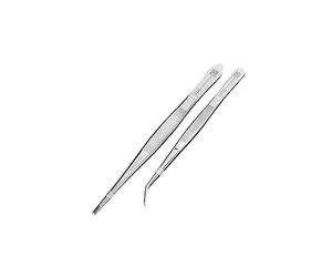 FM Professional - Pinces de Précision en Inox 18 et 15,5 cm, Ustensiles Alimentaires en Acier Inoxydable
