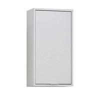 FMD 925-005 Zamora 5 Meuble Haut de Salle de Bains avec 1 Porte Panneaux Mélaminiques Blanc 37 x 68 x 17 cm