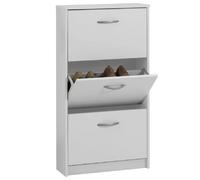 FMD Armoire à chaussures Blanc