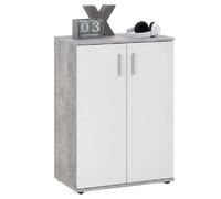 FMD Armoire Blanc et Gris