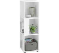 FMD Etagère d'Angle avec 6 Compartiments Latéraux Blanc Armoire de Rangement Blanc G