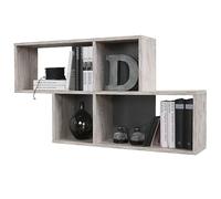 FMD furniture 270-001E Étagère Murale en Panneaux de Particules mélaminés Gris Anthracite 100 x 53 x 19,5 cm