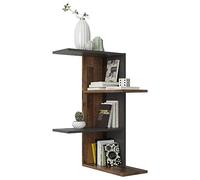 FMD furniture Etagère d'angle 4 Plateaux 45 x 45 x 75 cm Décor Old Style/Matera Bibliothèque en Z pour Chambre à Coucher, Séjour ou Cuisine