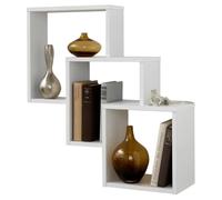 FMD furniture Etagère Murale, Bois, Blanc,64 x 66 x 19