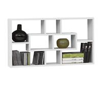 FMD furniture Etagère Murale, Bois, Blanc, 87 x 48 x 16 cm