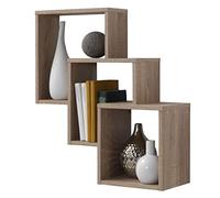 FMD furniture Etagère Murale, Bois, Chêne,64 x 66 x 19