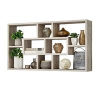 FMD furniture Etagère Murale, Bois, Chêne Sable, 87 x 48 x 16 cm