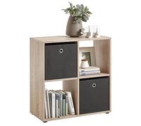 FMD furniture Etagère sur Pieds, Bibliothèque, Etagère à dossiers, en chêne 70 x 71,5 x 33 cm (LxHxP) 248-400E