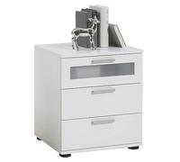 FMD furniture Table de Chevet, Panneau de Particules, Blanc, ca. 45x53,5x38 cm