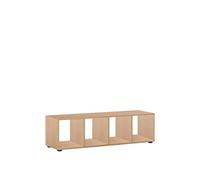 FMD Moebel 248-004 Mega 4 Bibliothèque avec 4 Casiers Bois Chêne Sable 36,5 x 33 x 140,5 cm