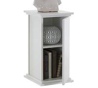 FMD Möbel 641-001 Essex 1 Console Déco avec Porte/Étagère Bois Blanc 30 x 30 x 58 cm