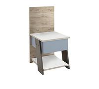 FMD Möbel, 814-003 Nona 3 Console de Chevet, Panneau de Particules, chêne Sable, 34 x 70 x 39 cm (l x L x H)