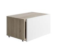 FMD Möbel Table Basse Extensible Sleeve - chêne/Blanc