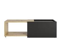 FMD Möbel Table Basse Extensible Sleeve - chêne Vieilli/Noir