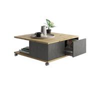 FMD Table basse mobile - Chêne artisanal