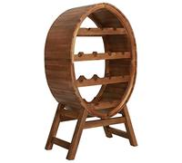 FMPGJLYH Étagère à vin en bois d'acacia massif pour 13 bouteilles, étagère à bouteilles pour rangement horizontal, étagère en bois peu encombrante pour cuisine et salon, 50 x 30 x 90 cm
