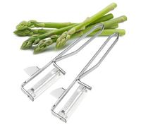 FMprofessional 22250.0 Lot de 2 éplucheurs, Acier, Argent, NC