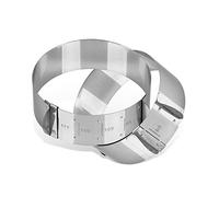 FMprofessional Cercle à Pâtisserie Réglable en INOX 9 à 11,7 cm | Format réglable précis, Inox stable pour montage, 4 cm de haut, 9 à 17,7 cm de diamètre, Passe au lave-vaisselle
