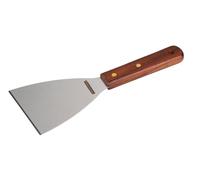 FMProfessional Spatule de cuisine 10 cm Fair, acier inoxydable et manche en bois