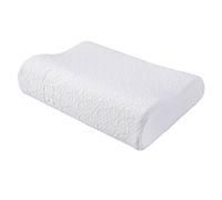 FMS Oreiller en mousse à mémoire de forme pour enfants de 3 à 12 ans, 6/8 cm de hauteur, coussin de couchage pour enfant avec taie d'oreiller (3 à 12 ans)