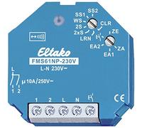 Eltako Actionneur télérupteur multifonction FMS61NP-230V sans fil UP 1+1 fermeur 10A/250V AC